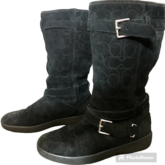 Coach Thelma Suede winter boots size 8B - Picture 1 of 7